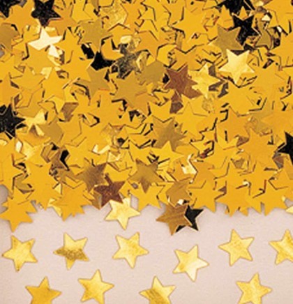 1501-0192 Конфетти Звезды золотые 14гр/A