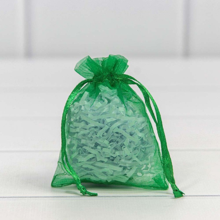 000801-13J Мешочки из органзы 7*9 Зелёный 1/100 1/5000