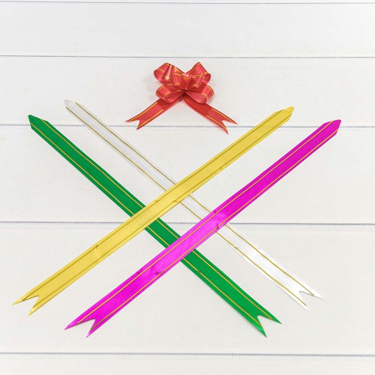 000527-22 Бант-бабочка 2,2*41 см с золотой полосой (ассортимент) 1/200 1/30 упак.