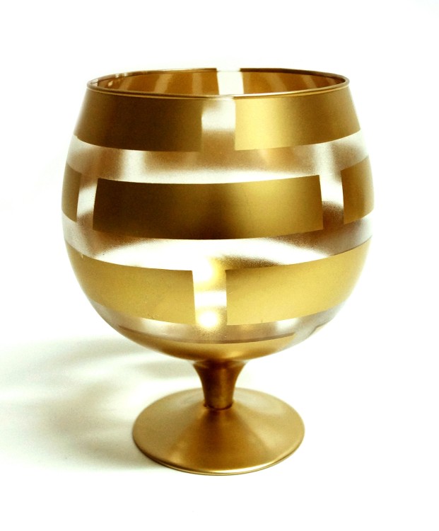 2710852072 ОБЕРОН-Золото "Бренди" ваза-бокал на ножке Н-191 2л