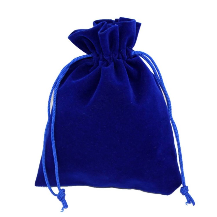 000811-23 Мешочки бархатные 10*12 см синий 1/50 1/2000 
