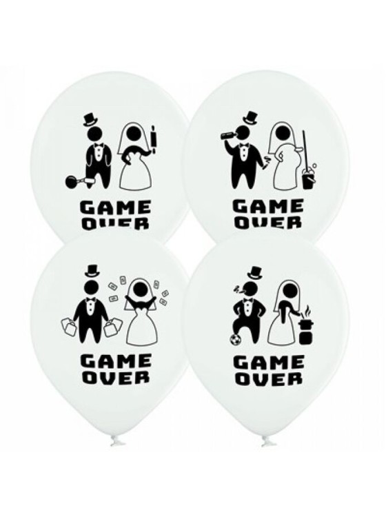 1103-2322 Bel Шар с рисунком 14" Game over