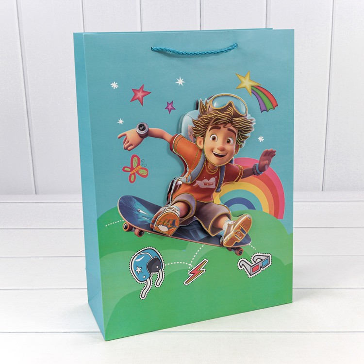 000267A	Пакет подарочный с 3D аппликацией "Детский" (микс 267) 30*41,5*12 210г 1/20 1/80