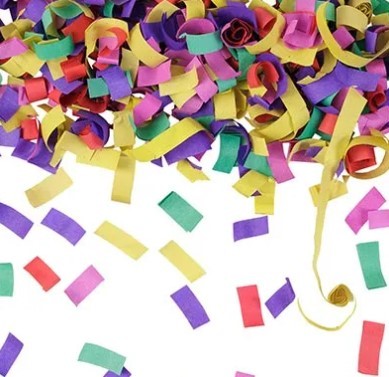 1501-0590 Хлопушка 30см конфетти бумага