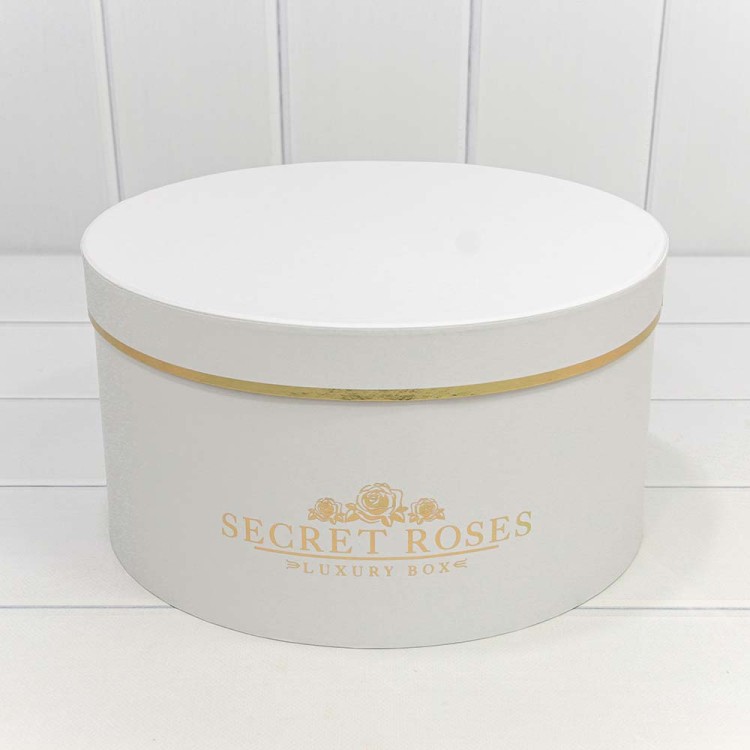 720885/2 Коробки Круглые Набор 1/5 30*16 "Secret Roses" Белый 1/8