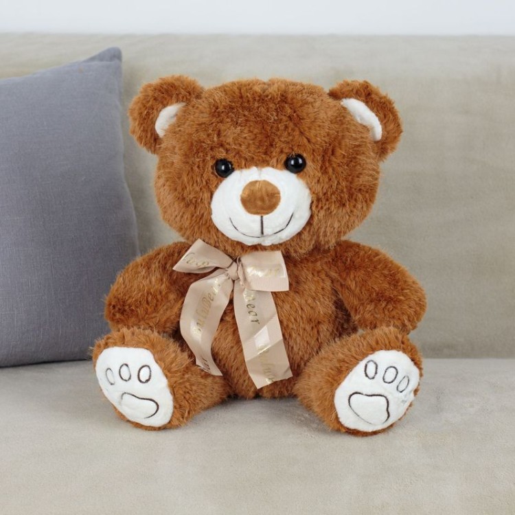 JX603419306BR Мягкая игрушка Мишка модель коричневый Y19306 размер 34см