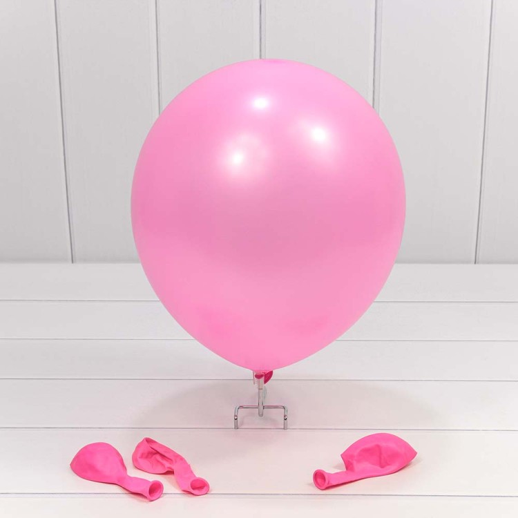 12300/3 Шарики воздушные из латекса "Пастель" 12"/30см (100 шт.) 2,8г Ярко-розовый 1/50